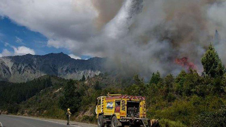 Incendio en el bolson