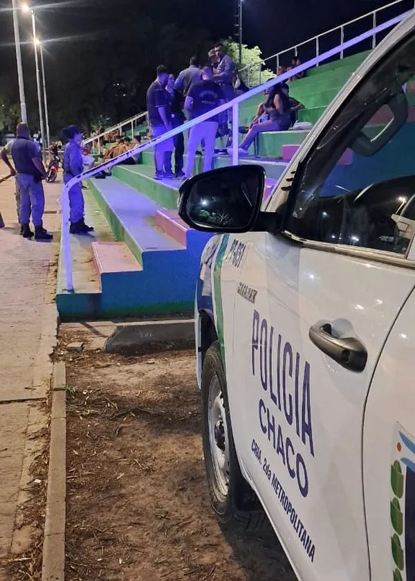 Detenidos en el parque
