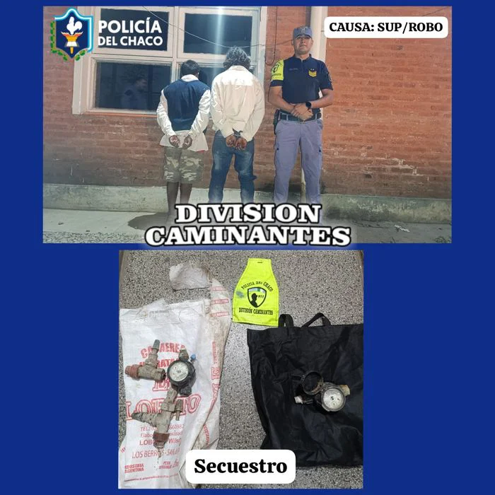 Detenidos con medidores