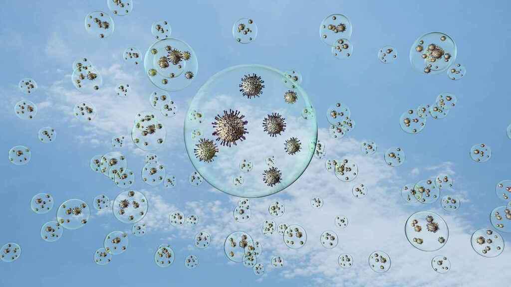 coronavirus en el aire