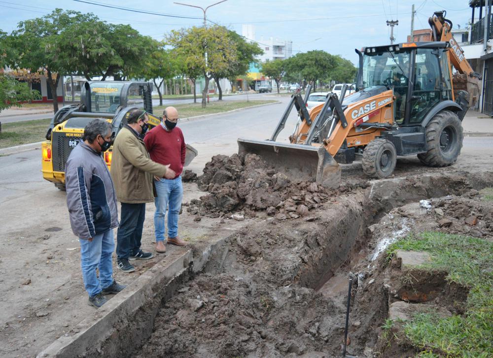 Trabajos en el barrio Provincias Unidas